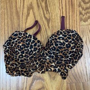 ❤️ sexy Victorias secret leopard bralette 34A